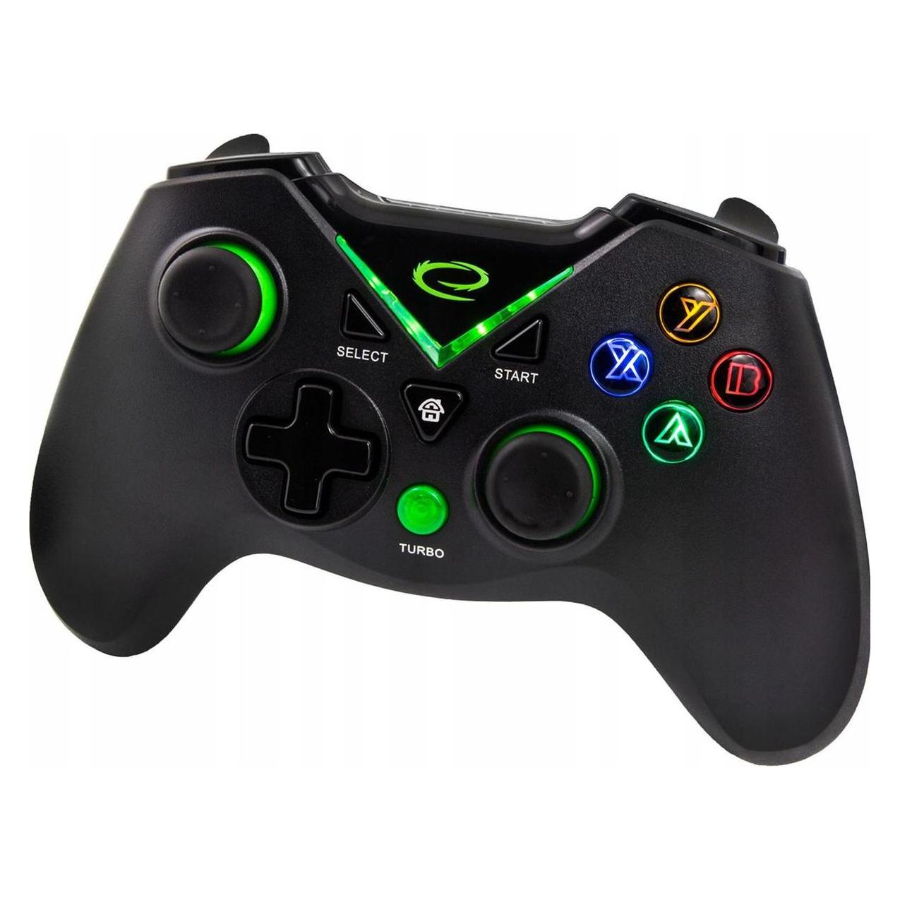Esperanza EGG112K Gamecontroller Gamepad PS3 XBOX ONE PC USB 2.0 Schwarz (PC, PS3, Xbox One S) (EGG112K)