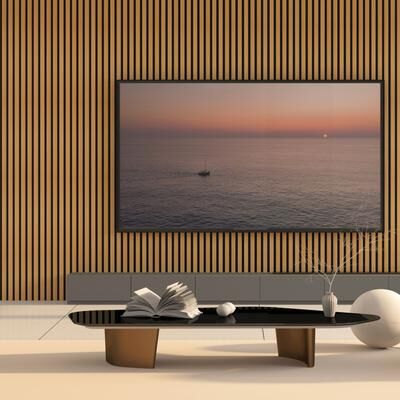 Art3d 7.9 x 94.5in Slat Acoustic Paneling,Acoustic Wall Panels,4pcs,21sqft