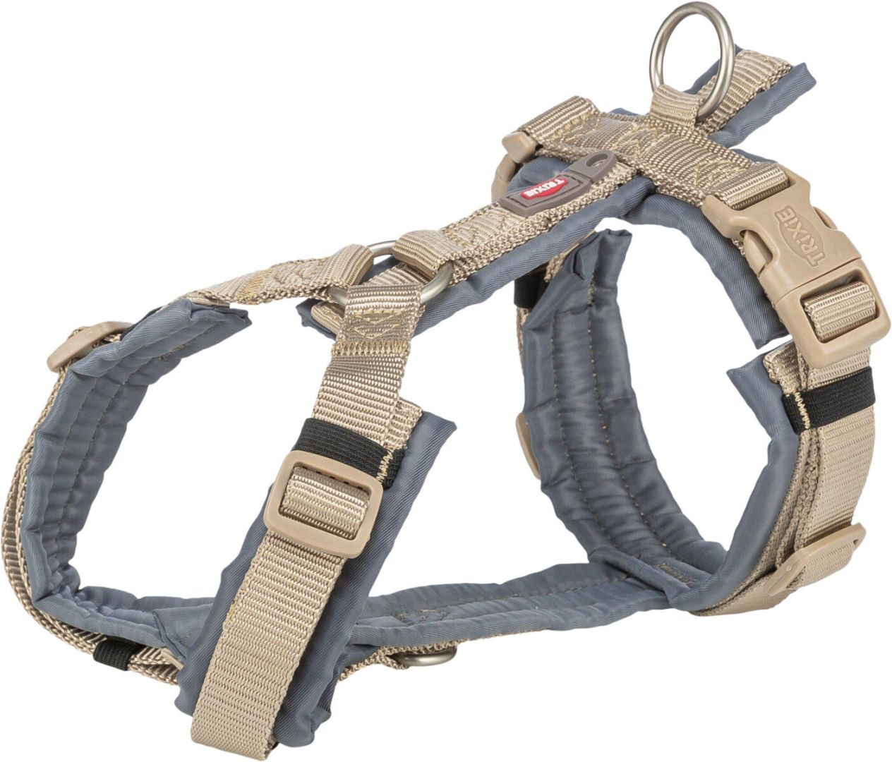 TRIXIE Premium Trekking Geschirr, sand/grafit, XL