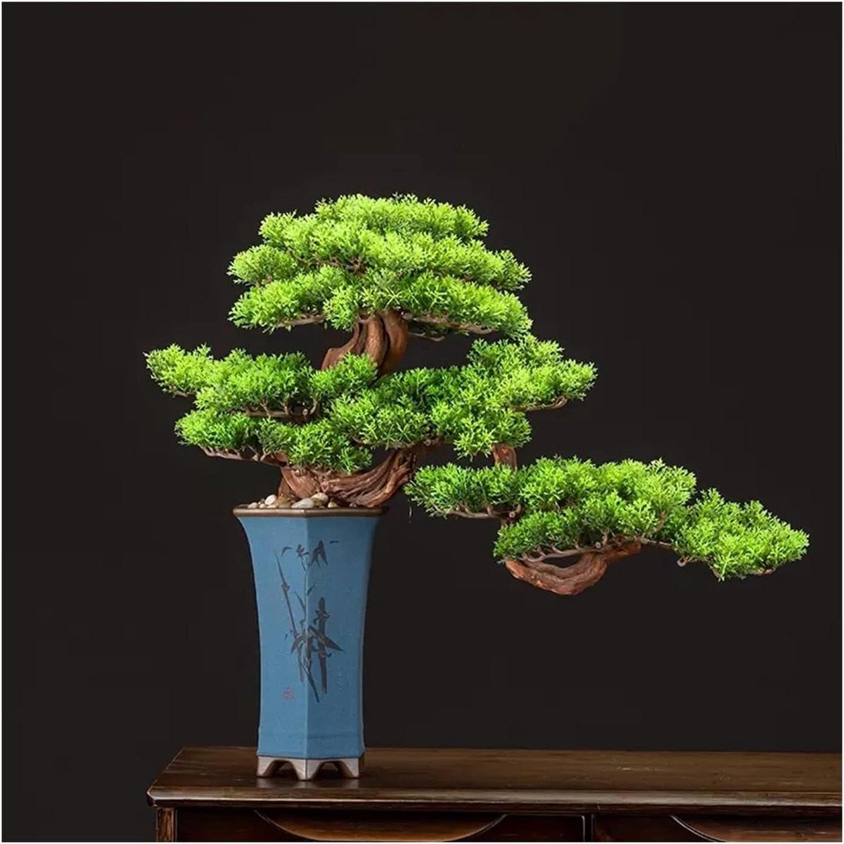 Nep Bonsai Boom Geluk - Groene Kunstplant voor Binnen Decoratie