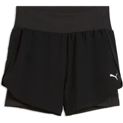 Puma, Damen, Sporthose, W DREAMRUN 2in1 3" DryCELL Short (XS), Schwarz