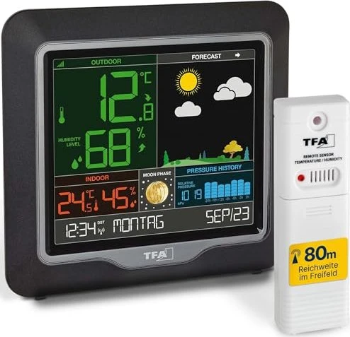 Funkwetterstation mit Farbdisplay TFA 35.1150.01 SAISON