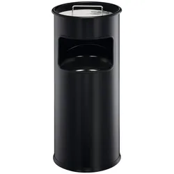 DURABLE Papierkorb Metall 17L rund mit Ascher