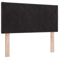 vidaXL LED Kopfteil Schwarz 90 cm Kunstleder