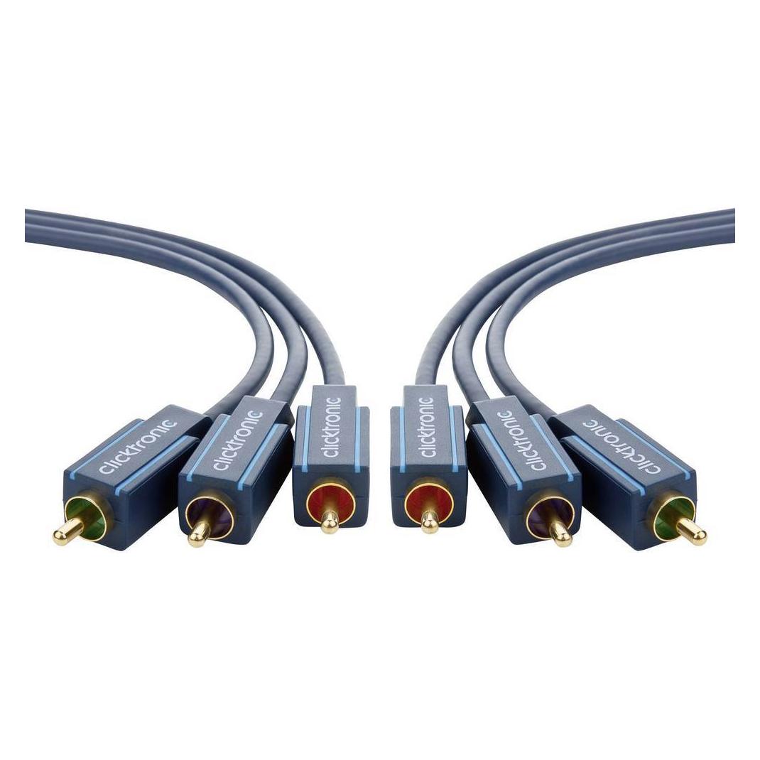 clicktronic Composite Cinch Anschlusskabel (20 m, Cinch Kabel) (70430)