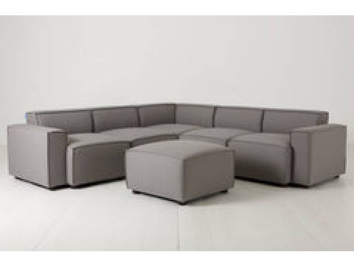 Ecksofa Model 03 mit Polsterhocker, Risso