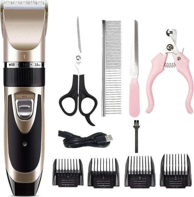 INF Tondeuse Professionnelle pour Animaux - Kit de Toilettage Rechargeable sans Fil avec Lame en Céramique