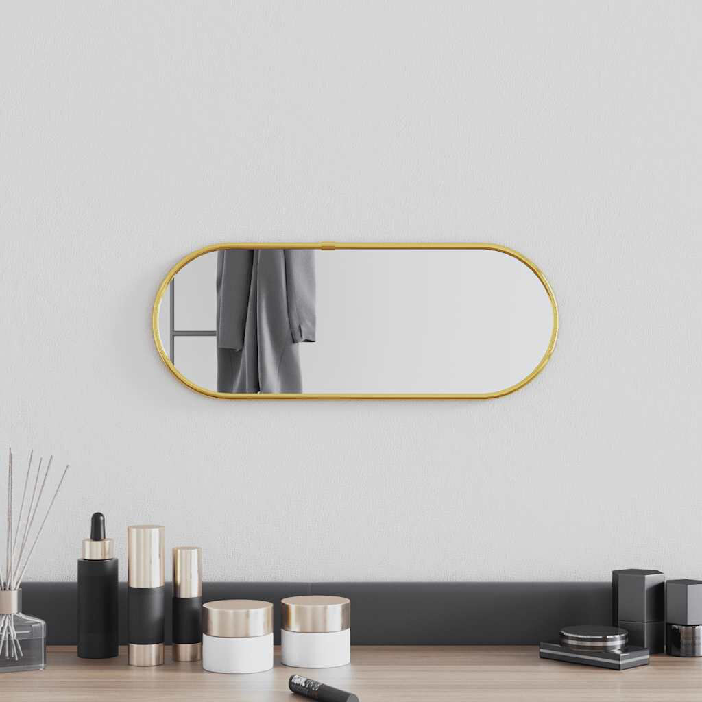 17 Stories Kluk Plastic Mirror Gold 40cm x 15cm