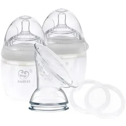 Haakaa, Milchpumpe, Generation 3 Milchpumpe + Flasche Set 160ml - Grau