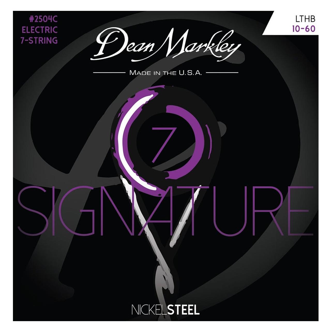 Dean Markley Nickelsteel Electric Guitar Stings LT HB 7STR 10-60 (7x, E-Gitarre, 0.06") (58007014)