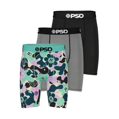 Boxershorts PSD "3 PACK - HIDDEN DAYZEES Herren", Herren, Gr. M, bunt (multi), 90% POLYESTER, 10% ELASTHAN, Unterhosen