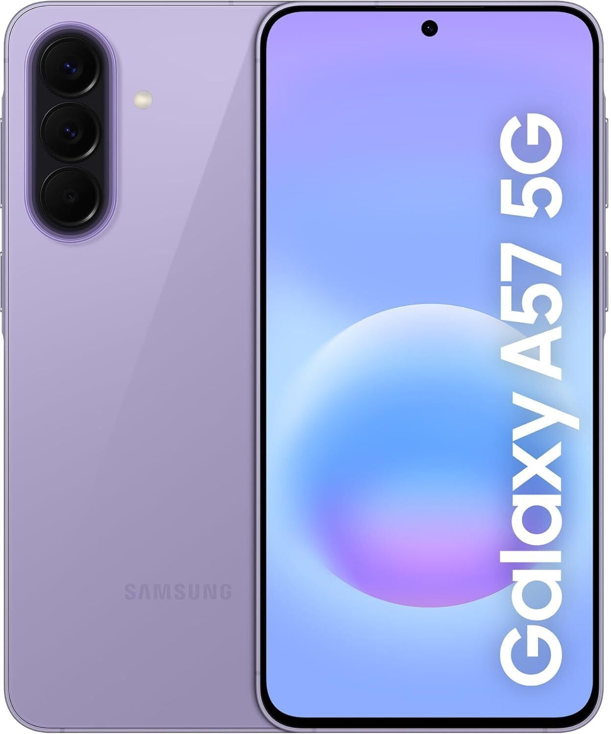 SAMSUNG Galaxy A57 5G 256GB 8GB RAM Awesome Lilac Sim Free Unlocked Mobile Phone, New