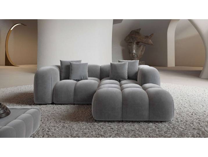 Mini Stoff Ecksofa Formentera L-Form