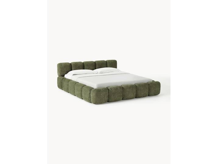 Lit matelassé en bouclette Tayla