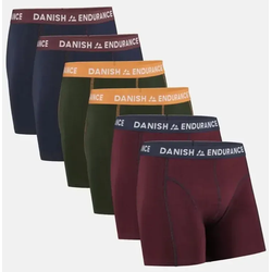 CLASSIC TRUNKS - 6-Pack - Marineblau/Bordeaux-Stich | Grün/Orange-Stich | Bordeaux/Marineblau-Stich - 3XL