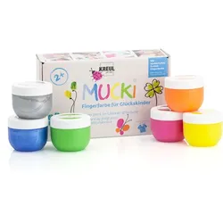 Mucki Fingerfarben für Glückskinder, 6x 50ml