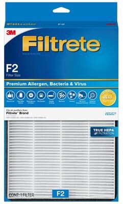 Filtrete 13 in H x 8.2 in W Rectangular HEPA Air Purifier Filter 1 Pack