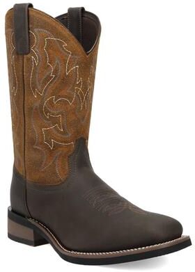 Laredo Chisholm (Men's) Casual in Chocolate/Tan, Size 9 EW, Leather