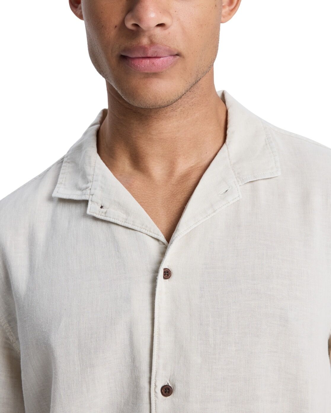 Funktionshemd QUIKSILVER "Sunrise", Herren, Gr. S, beige (bone), Obermaterial: 55% Baumwolle, 45% Hanf., Hemden Funktionshemd bone S