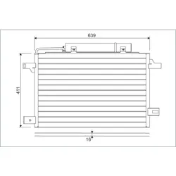 Kondensator Klimaanlage VALEO 814249 für Mercedes-Benz A