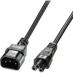 Lindy 30343 Stromkabel Schwarz 5 m C14-Koppler C5-Koppler