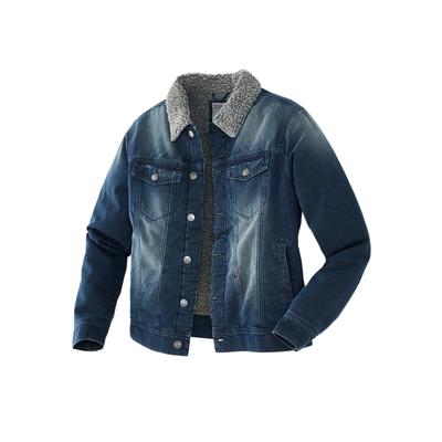 Funktions-Kapuzensweatjacke UNCLE SAM "Sam Jeans", Herren, Gr. 54, blau, Obermaterial: 95% Baumwolle CO. 5% Elasthan EL., Sweatjacken
