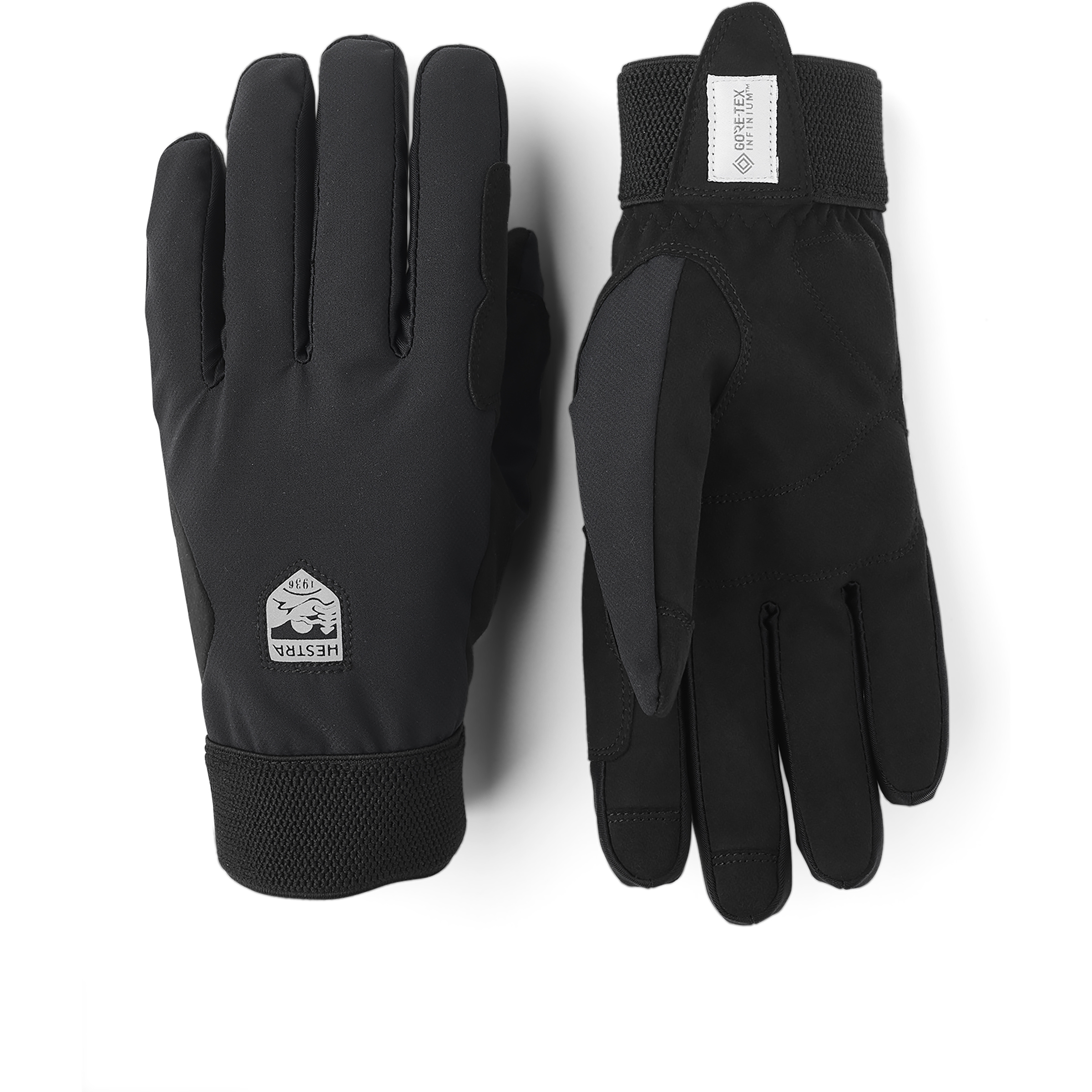 Hestra Windstopper Tracker Skihandschuhe schwarz Größe 7 Trekking Widerstandsfähig GORE-TEX | Windstopper