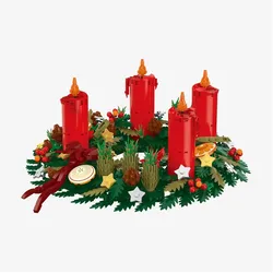 BlueBrixx-Pro Festlicher Adventskranz