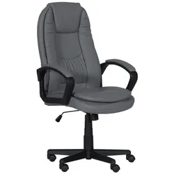 Carmen 6682-1 Chefsessel mit Kunstleder – Grau