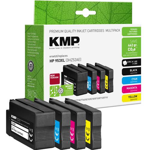 KMP Druckerpatrone ersetzt HP 953XL Kompatibel Kombi-Pack Schwarz, Cyan, Magenta, Gelb H166VX 1747,4005