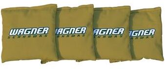 Skip's Garage Wagner Seahawks Gold Cornhole Bags