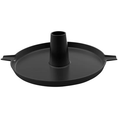 Grillguthalter TEPRO, schwarz, B:32cm H:39cm T:32cm Ø:57cm, Gusseisen, Backbleche, für das Rost-in-Rost-System