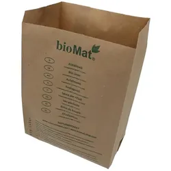 Bio Papierbeutel Natura Biomat kompostierbar 10 L biologisch abbaubar und kompostierbar, 1-lagig nassfest