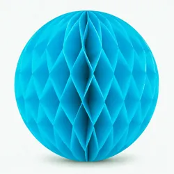Creativery 1 Wabenball 30cm Papierkugeln Honeycomb Pompons Hängedeko Partydeko Dekoball Türkis
