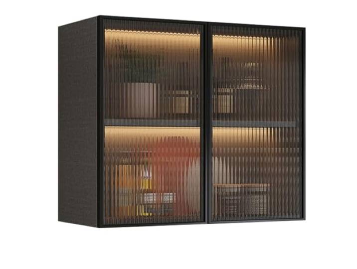 Wandschrank, 80 x 60 x 32 cm, Aufbewahrung, Schrank mit Türen Platzsparender Wandschrank für Bad, Küche, Waschküche, wasserdichte MDF, magnetische Türen (60 x 60 x 32 cm)