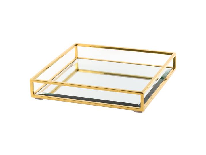 Rippon Tablett Quadratisch - Messing