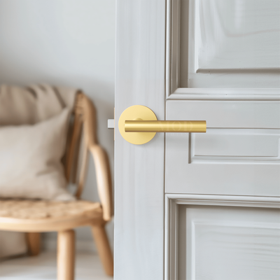 Hendrix Modern Door Handle   Matte Black / Passage   MOD LIGHTING
