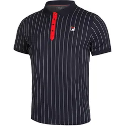 FILA, Herren, Sportshirt, Streifenpolo (M), Blau