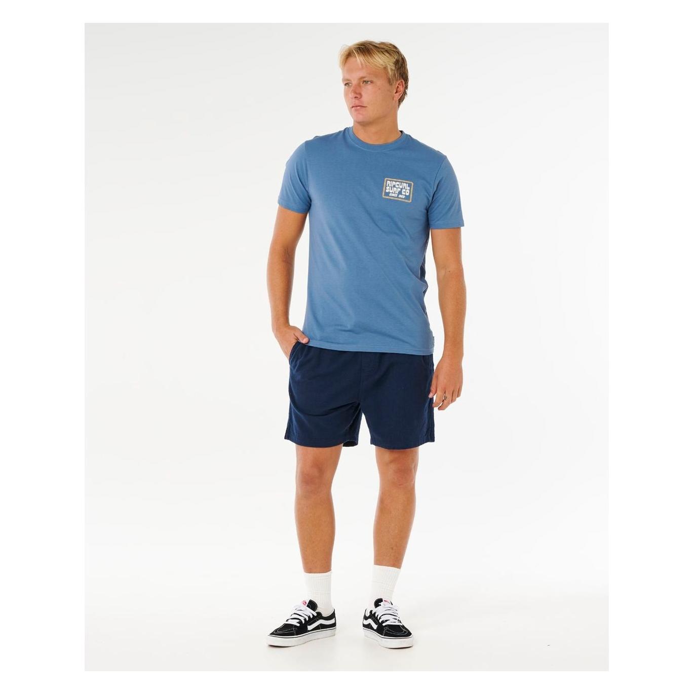 Rip Curl Pacific Rinse Sunrise T-Shirt Herren Blau (XL) (71803513)