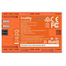 SmallRig 5407 LP-E6P Akku orange (USB-C)