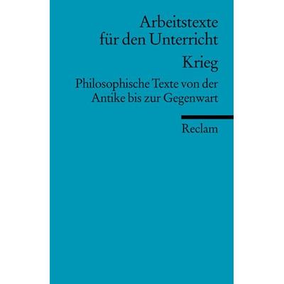 Krieg, Taschenbuch von Michael Czelinski,Jürgen Stenzel, Reclam, Philipp, 978-3-15-015055-9