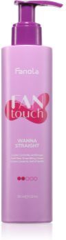 Fanola FAN touch Wanna Straight creme alisador para cabelo anti-frizz 200 ml. FAN touch Wanna Straight