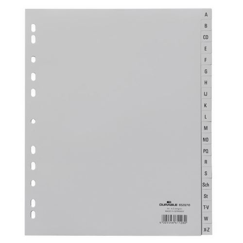 Durable Kunststoff-Register, A-Z, A4, überbreit, 20-teilig