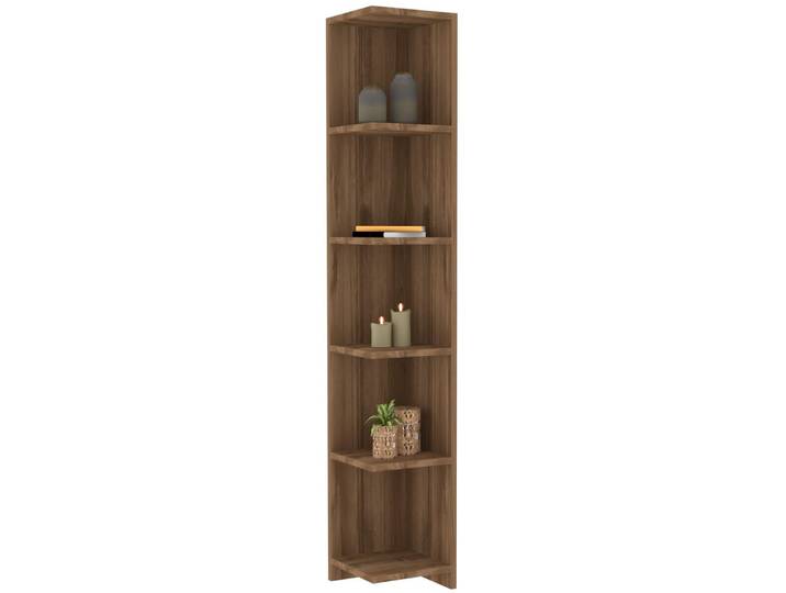 Bücherregal Georis Nussbaum Holzwerkstoff B 25 H 160 cm - Bücherregal