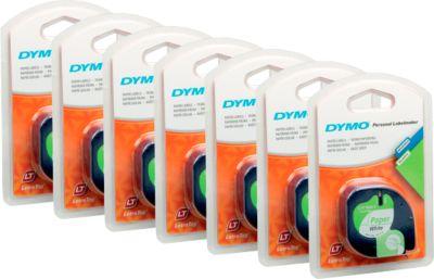 DYMO® Schriftbandkassetten 91220, Papier, 12 mm, 6 + 1 GRATIS