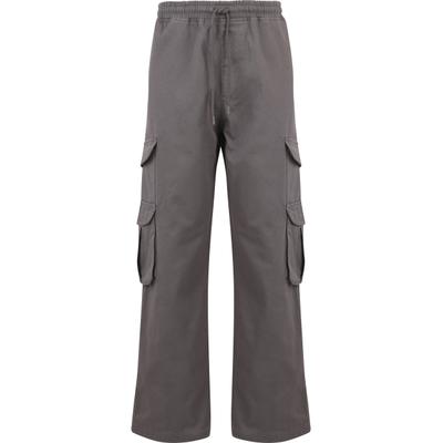 Cargohose DEF "DEF DEF Pure Cargopants", Herren, Gr. M, US-Größen, grau, 100% Baumwolle, unifarben, normal, Hosen Cargohose