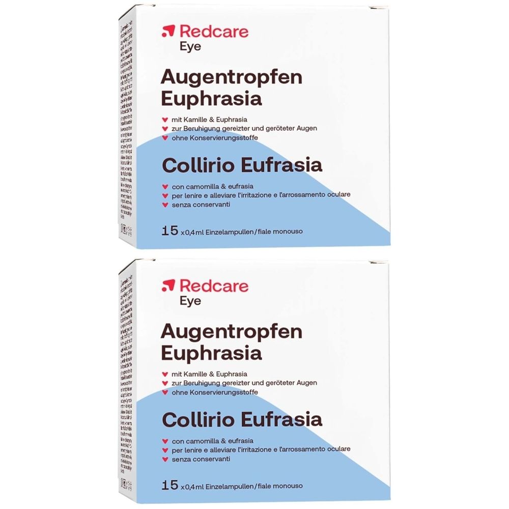 Redcare Augentropfen Euphrasia Doppelpack 2x15x0,4 ml Tropfen