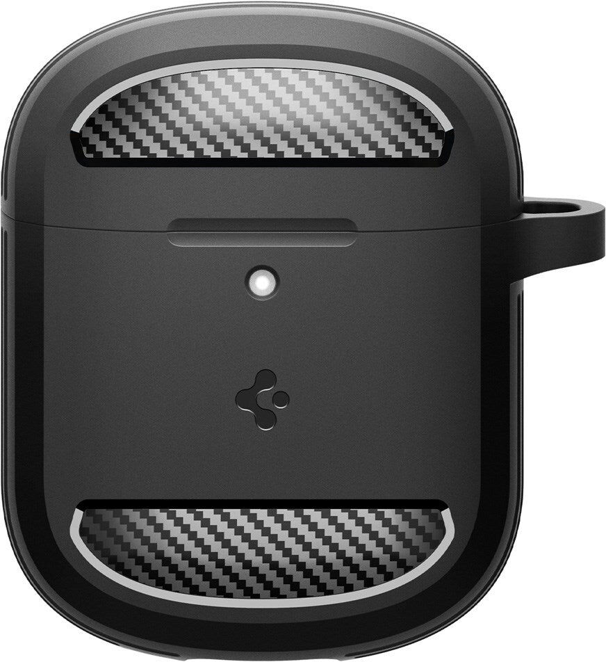 Spigen Rugged Armor Google Pixel Buds Pro / Pro 2 Charging Case Cover m. Karabinhage - Sort