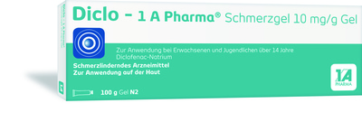 1 A Pharma GmbH DICLO-1A Pharma Schmerzgel 10 mg/g 100 g 16517171