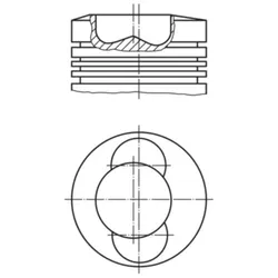 Kolben MAHLE 099 33 01